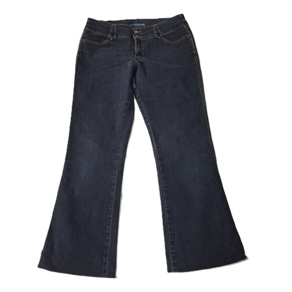 Bluenotes Hiphugger Flare Low Rise Womens Jeans Size 33x32 (Size 10) Vintage - Picture 1 of 16